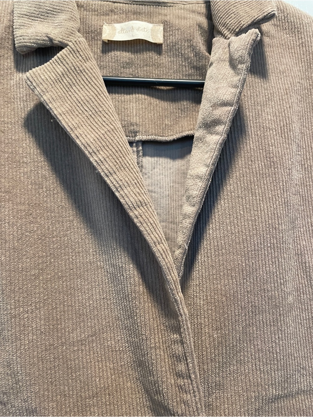 Altar'd State Taupe Corduroy Blazer women’s size L - Picture 3 of 5